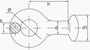 Pole Line Hardware Forged Steel Ball Eye for Electric Power