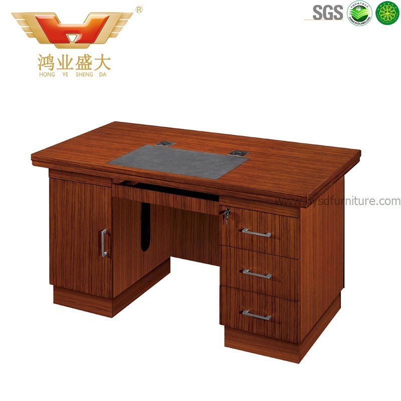 Veneer Dormitory Staff Assemble Wooden Computer Single Desk