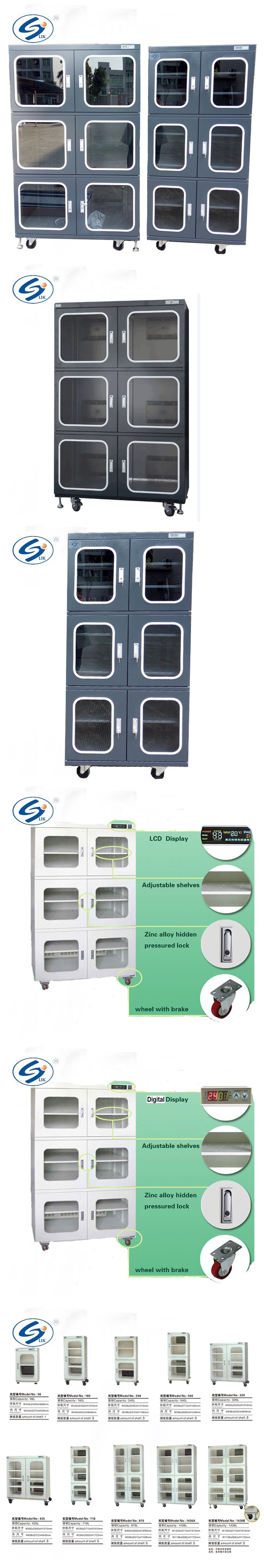 Stainless Steel Glass Door Display Dampproof Cabinet for Hospital Drugs