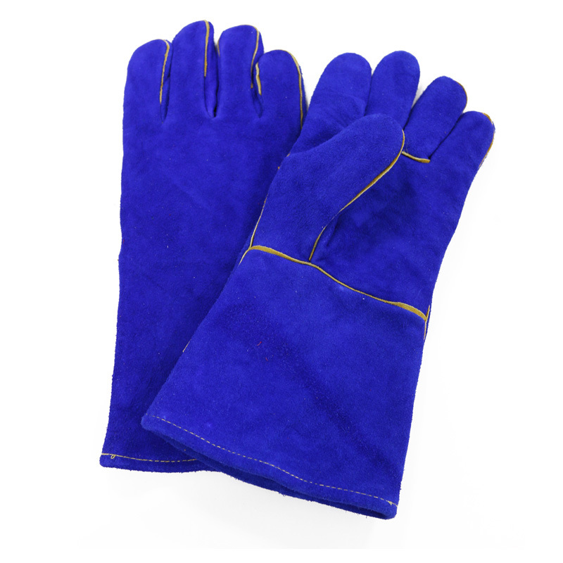 14inch Blue Color Welding Gloves