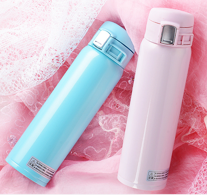 Vacuum Insulated Stainless Steel Water Bottle with a Quick-Twist Lid