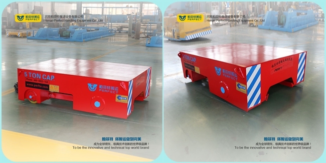 Electric Heavy Material Transfer Rail Car Heavy Duty Wagon Cart