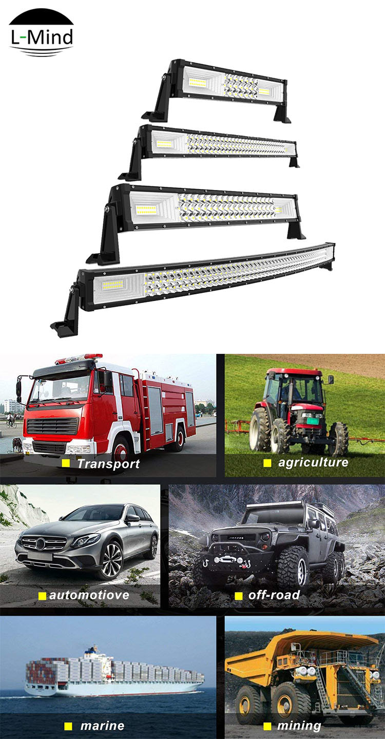 12 12volt 4X4 22 32 42 50 52 Inch Curved and Straight Offroad Wholesale Car LED Light Bar