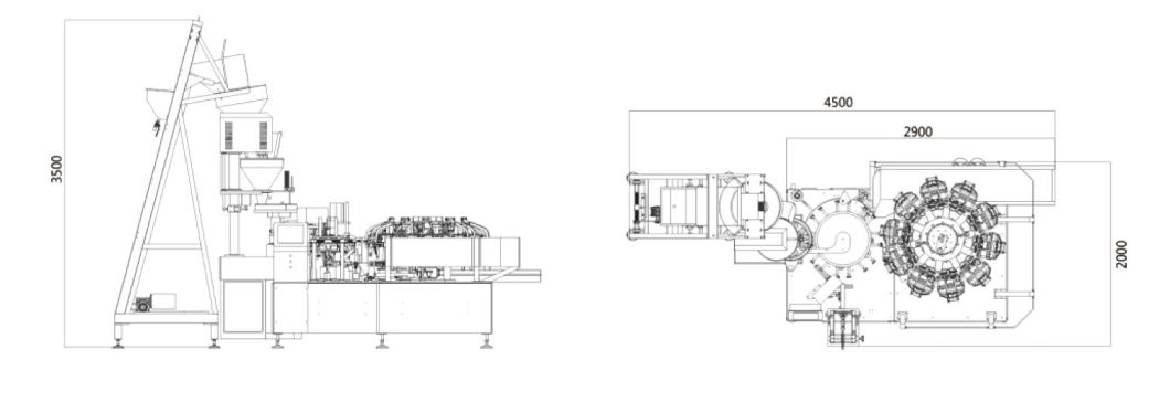 Full Automatic Rotary Small Snack Food Vacuum Packing Machine