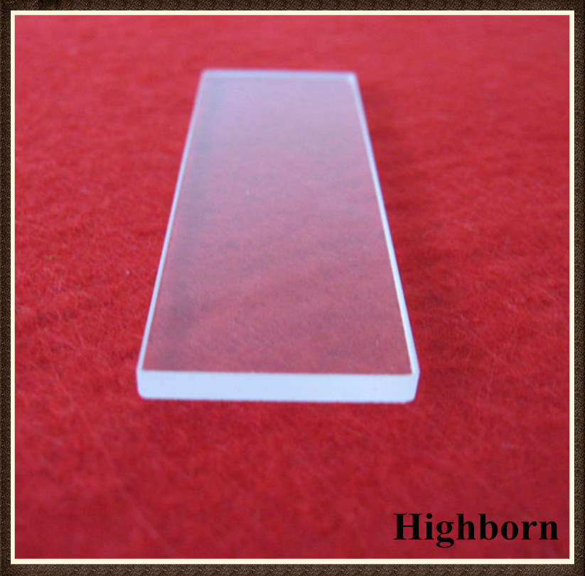 Clear Fire Polish Fused Square Quartz Glass Microscope Slides