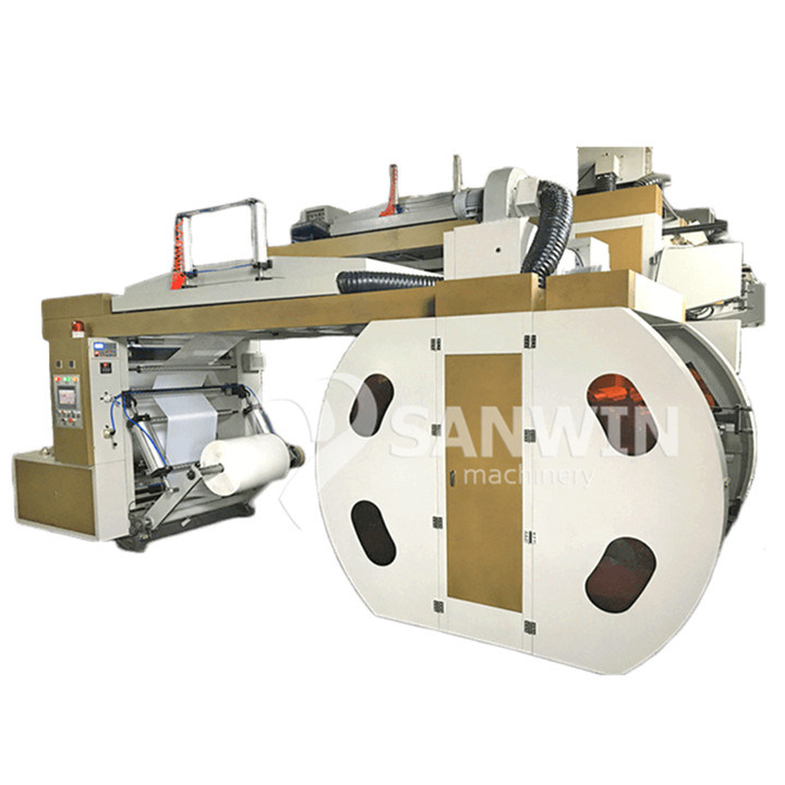 Central Drum Roll Thermal Paper Package Flexo Printing Machine