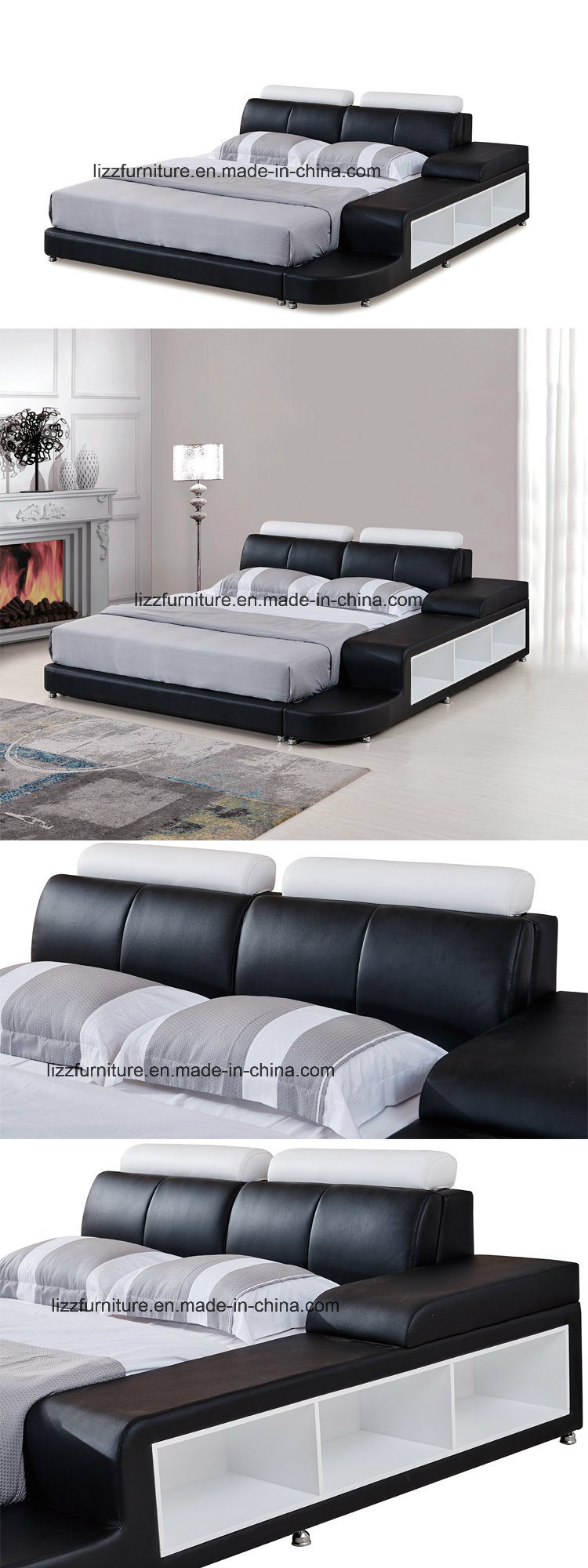 Divan Bedroom Set Modern Italian Leather Bed Frame