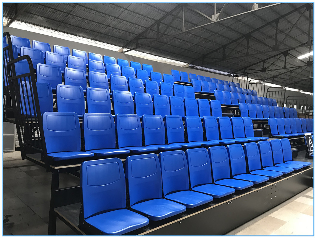 Indoor Bastketball Stadium Telescopic Seating Retractable Bleachers Price