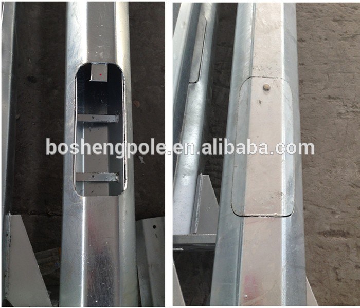 Double Arms Street Light Steel Pole