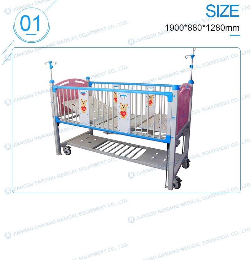X05-5 Manual Cartoon Children Hospital Bed for Sale