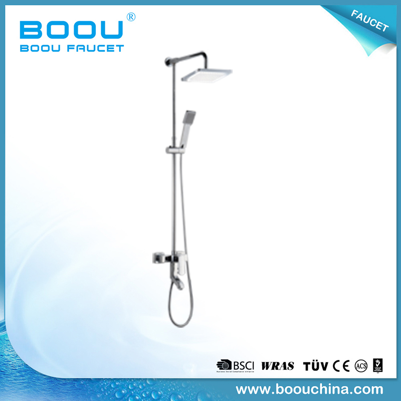 Boou High Quality Brass Alloy Single Handle Rain Shower Mixer, Faucet Set