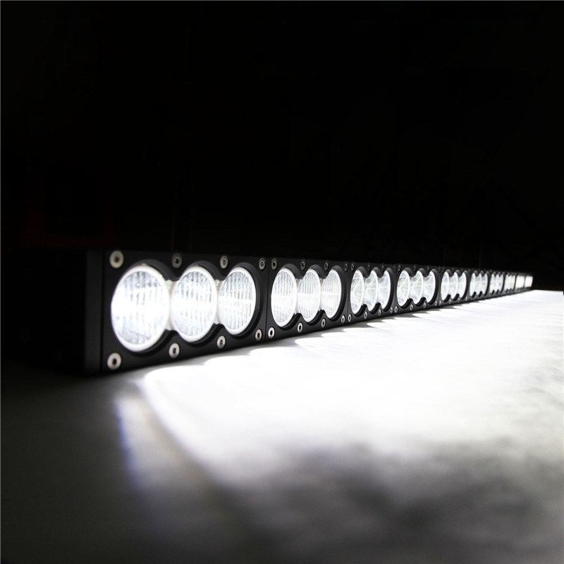 Single Row 30W, 60W, 90W, 120W, 150W, 180W, 210W, 240W, 270W, 300W 9-60V CREE White/Amber Lighting LED Light Bar for Car, Truck, 4X4, Offroad