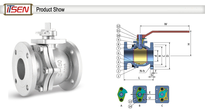 Full Port Trunnion Mounted Flanged Ball Valve