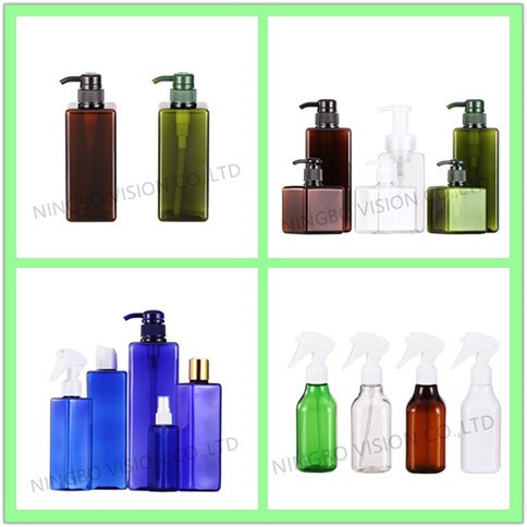 Empty Square Cosmetic Plastic Pet Bottle for Lotion