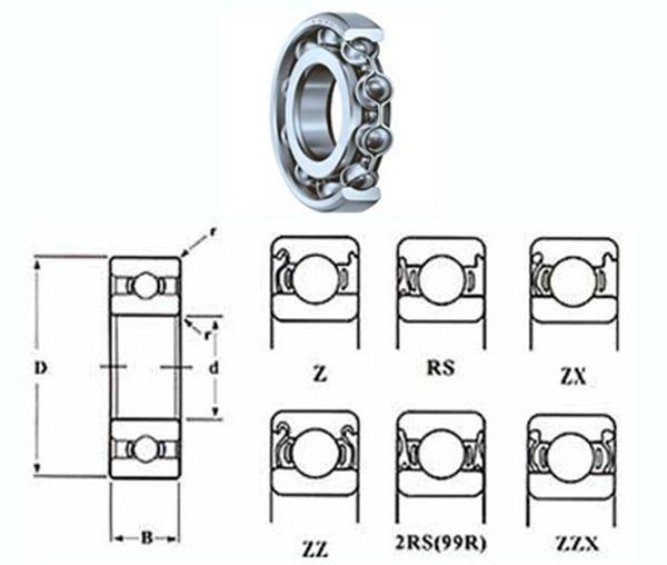 Full Ceramic Deep Groove Ball Bearing 689 for Fishing Reels 9X17X4mm