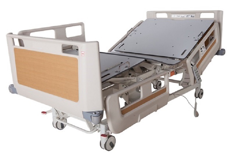 ICU 5 Function Electric Folding Hospital/Nursing Bed Adjustable