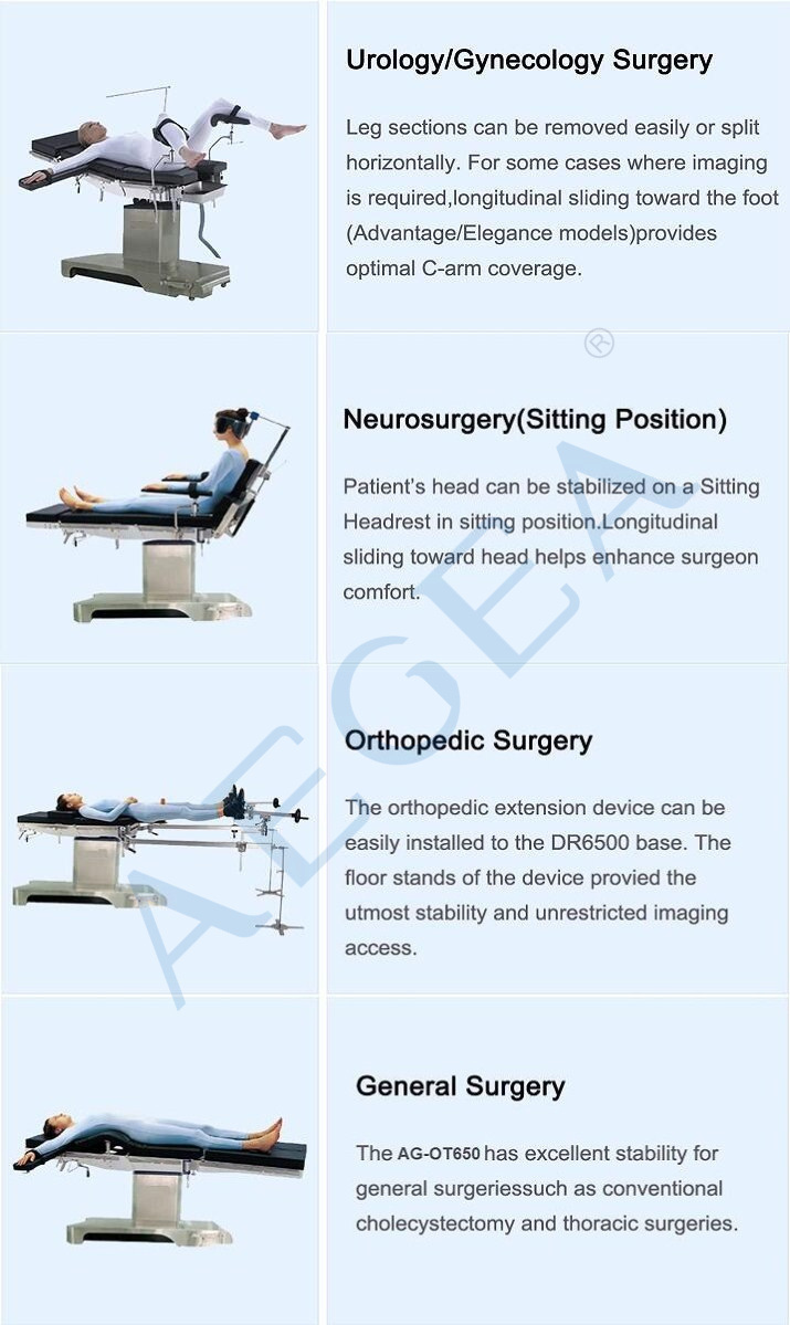 AG-Ot650 Advanced Electric Hospital Operating Room Table