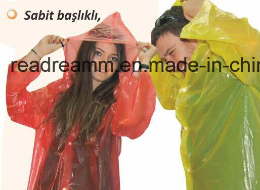 Manufacturer PE Rain Coat Disposable Raincoat Rainwear Poncho