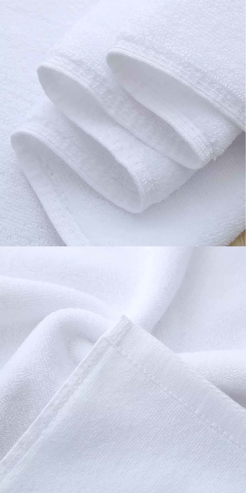 Luxury 100% Cotton Jacquard Hotel White Hand Towel (JRC021)
