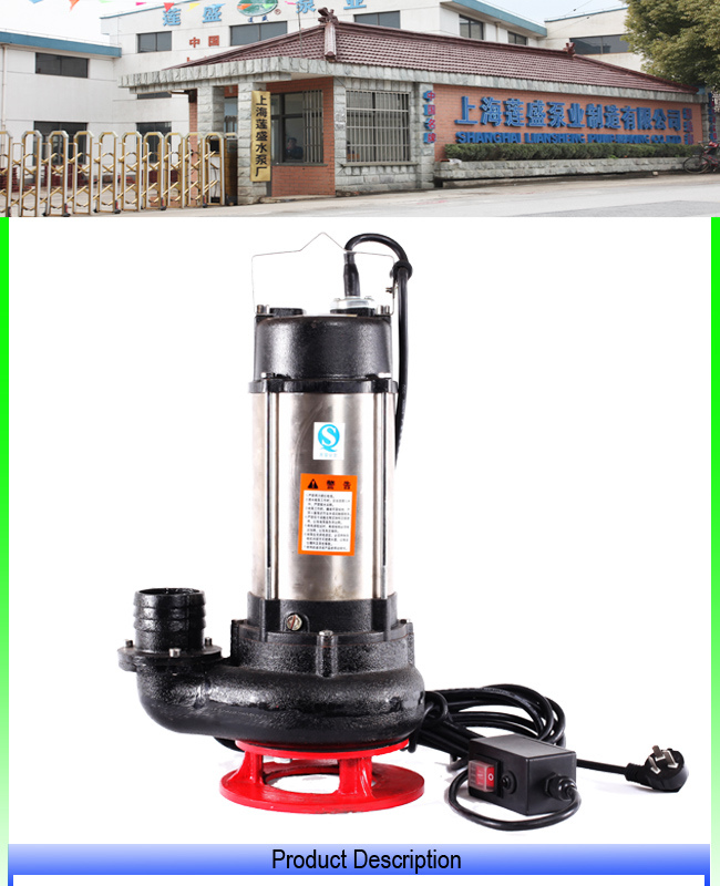 1.5HP Dirty Prices List with Cutter Drainage Submersible Sewage Water Pump