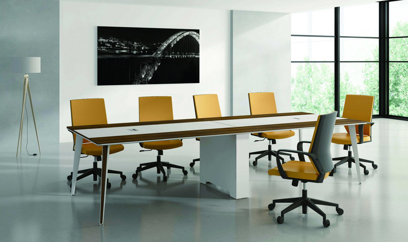 New Design Simple Melamine Small Office Meeting Conference Table (C77)