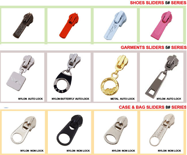 One to One Order Following High Quality Metal Zipper Slider