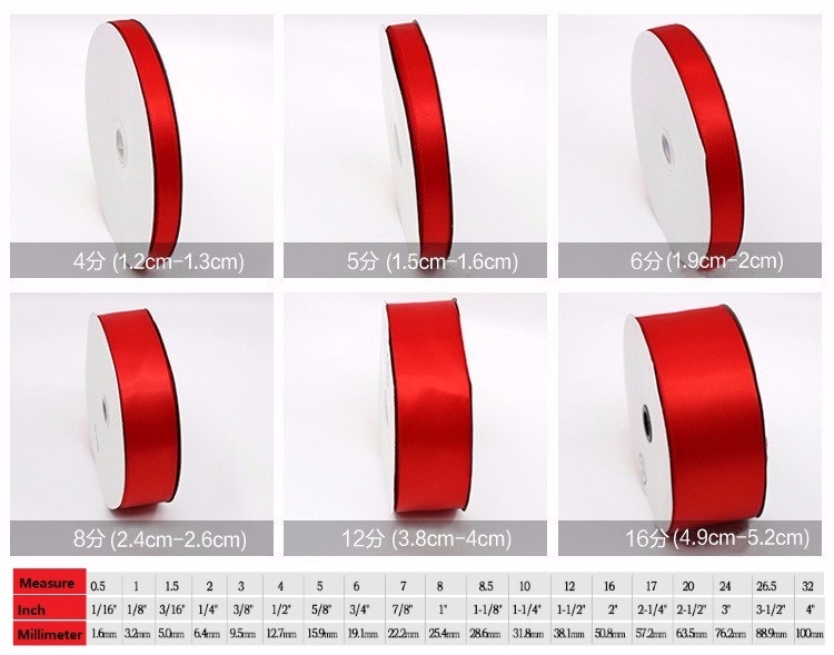 Wholesale High Quality Jahoo Colorful Wide Polyester Satin Ribbon for Sale Stocked