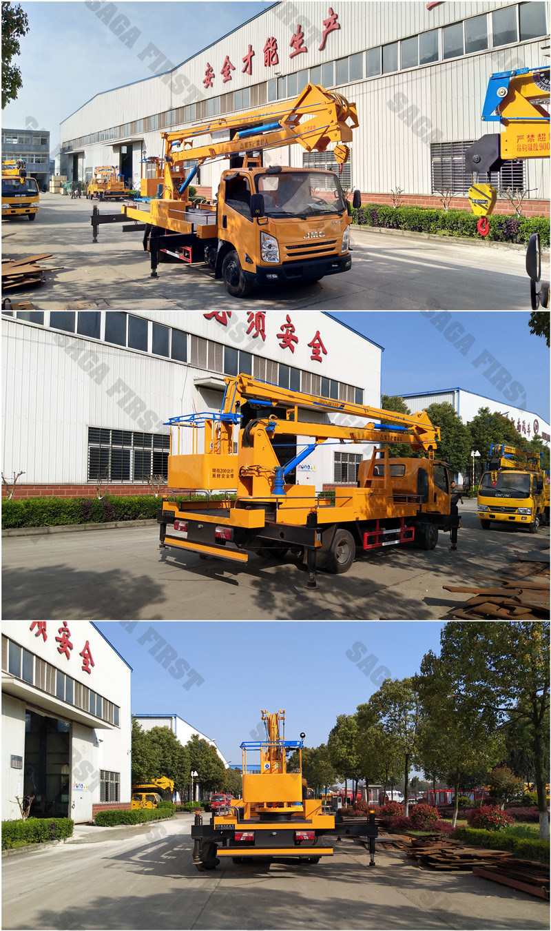 200kg 4X2 Isuzu High Lift Platform Bucket Crane Truck