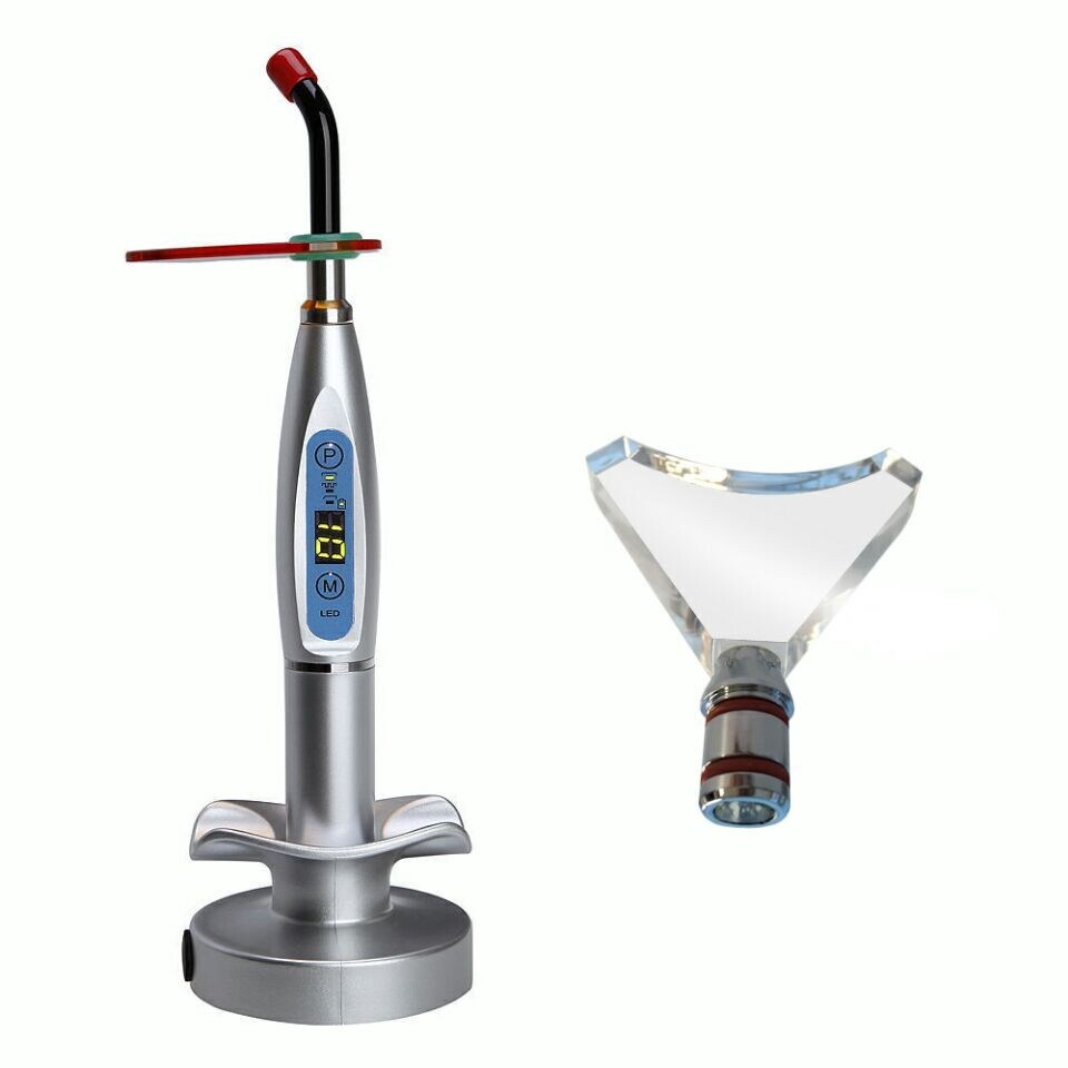 Euro-Market! ! ! Dental LED Curing Light Lamp Wireless 5W 1500MW Blue Light