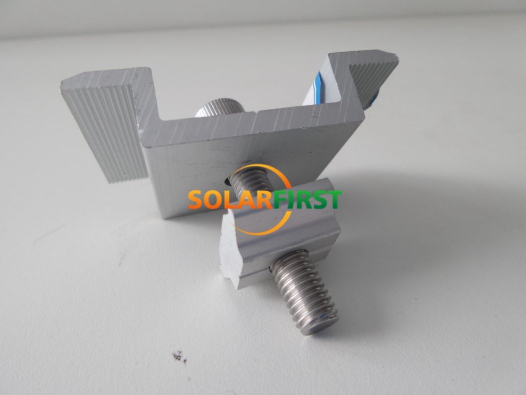 Aluminum Brackets Middle Clamps End Clamps for Solar Mounting Structure Brackets