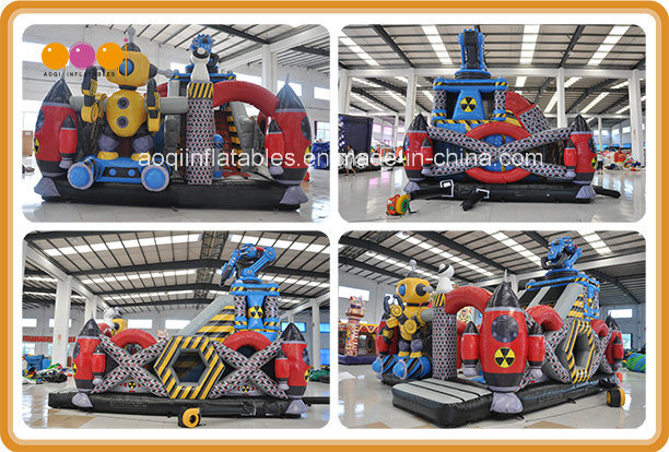 2017 New Design Robotic Hauler Slide Inflatable Kid Playing Slide (AQ01814)