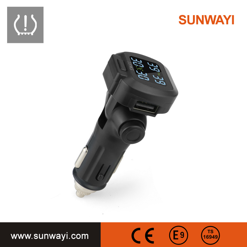 Newest Cigarette Lighter Tire Pressure Monitor System TPMS
