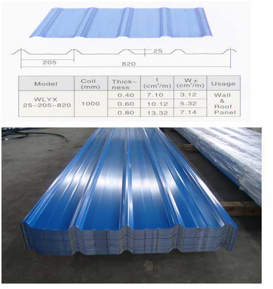 Metal Corrugated Trapezoidal Roof Sheet Roll Forming Machine