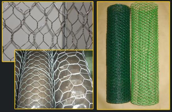 Hot-Dipped Galvanized or PVC Coated Hexagonal Wire Mesh