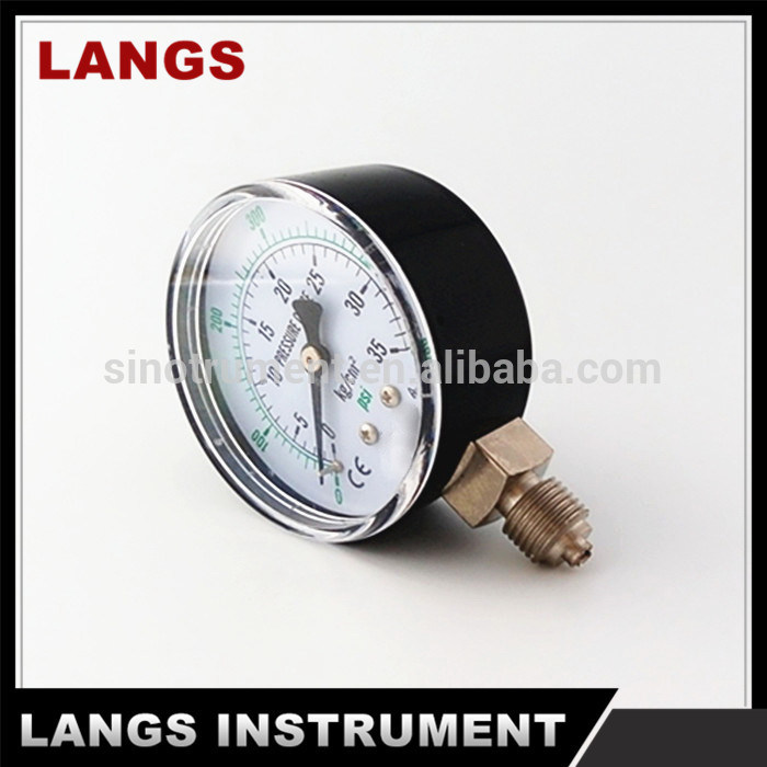 047 40mm, 50mm, 63mm Black Steel Bottom Gauge Manometer