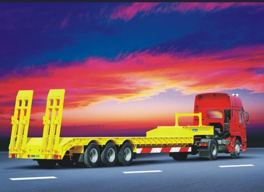 China Best Low Bed Semi Trailer of 60tons