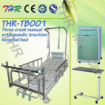 Three Crank Manual Orthopaedic Traction Hospital Bed (THR-TB001)