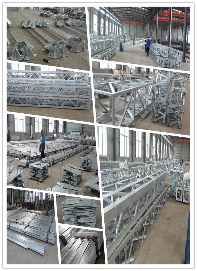 Low Voltage Galvanized Power Transmission Electrical Steel Tubular Pole Tower