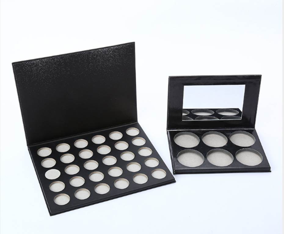 Custom Private Label Empty Paper Eyeshadow Palette 30 and 6 Shadows Makeup Palette Eyeshadow Case Eyeshadow Packaging Box