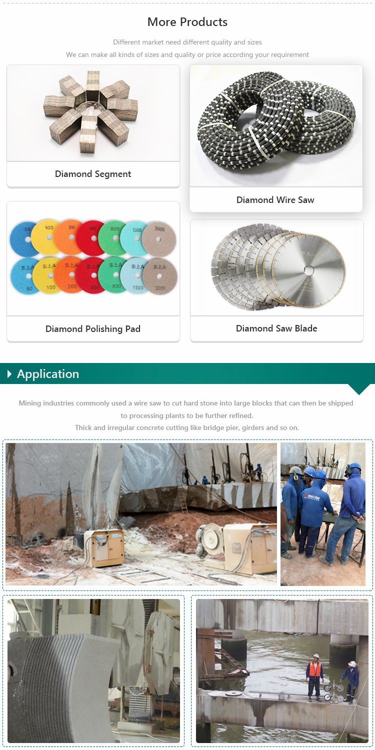 Diamond Wire Saw for Marble and Granite Quarries