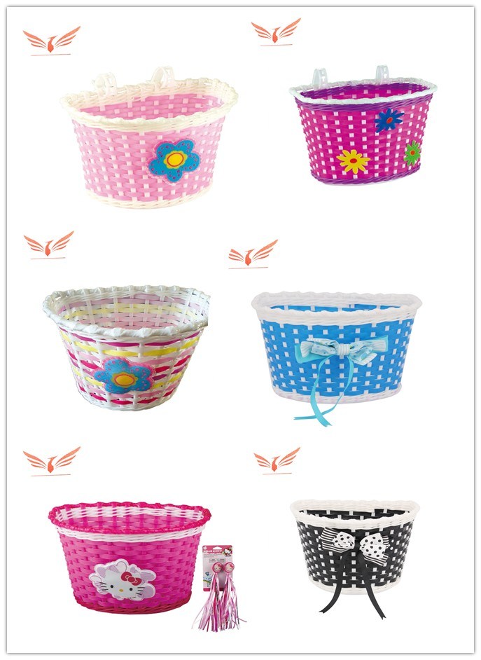 Practical and Beautiful Plastic Bicycle Basket 12-20inch Basket