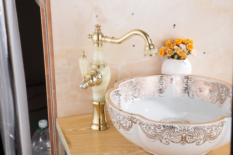 Bathroom Faucet Brass Single Handle Water Tap Mixer Basin Faucet