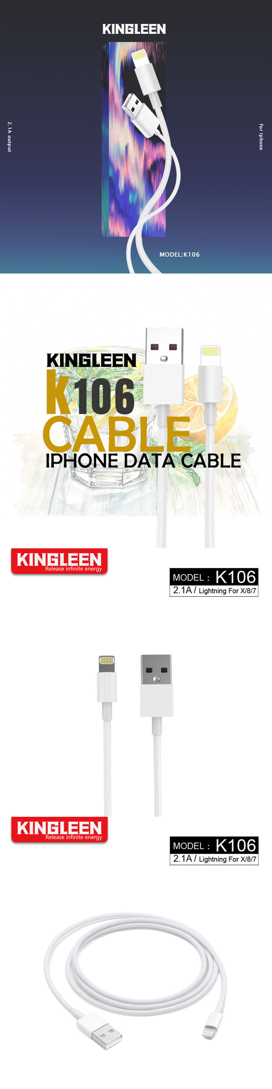 iPhone Cable 3FT USB Charging & Syncing Fast Charging Cable Cord Compatible iPhone iPad Mini