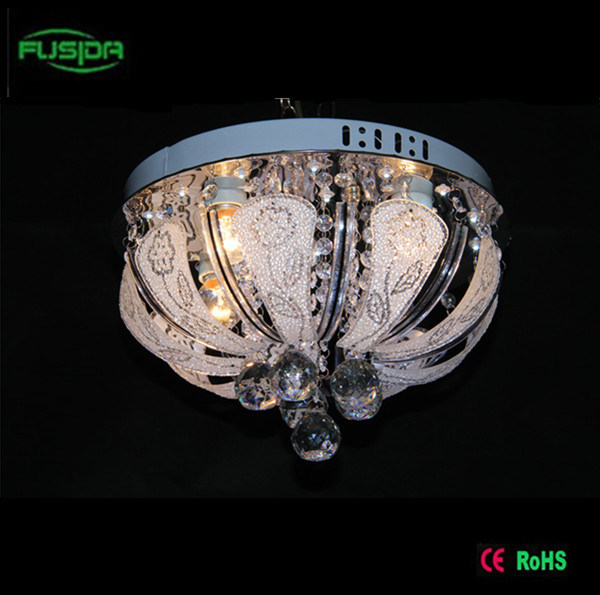 Round LED Crystal Ceiling Lamp LED Ceiling Light