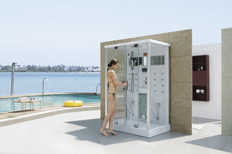 Multi-Functional Steam and Shower Room with Tub (M-8214)