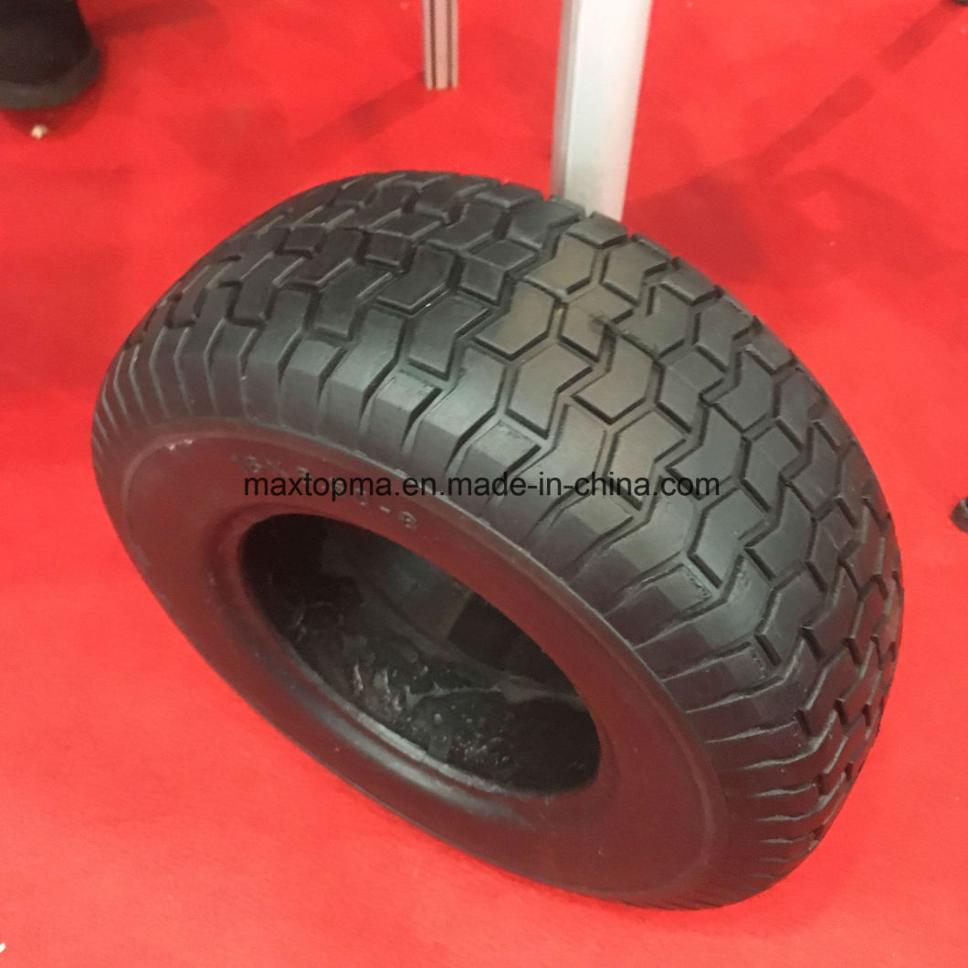 Tgum Heavy Duty Solid Rubber Flat Free PU Foam Trolley Wheel