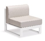 Aluminium Outdoor Sofa with White Frame