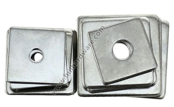 Stainless Steel 304 316 Slotted Flat Square Washers