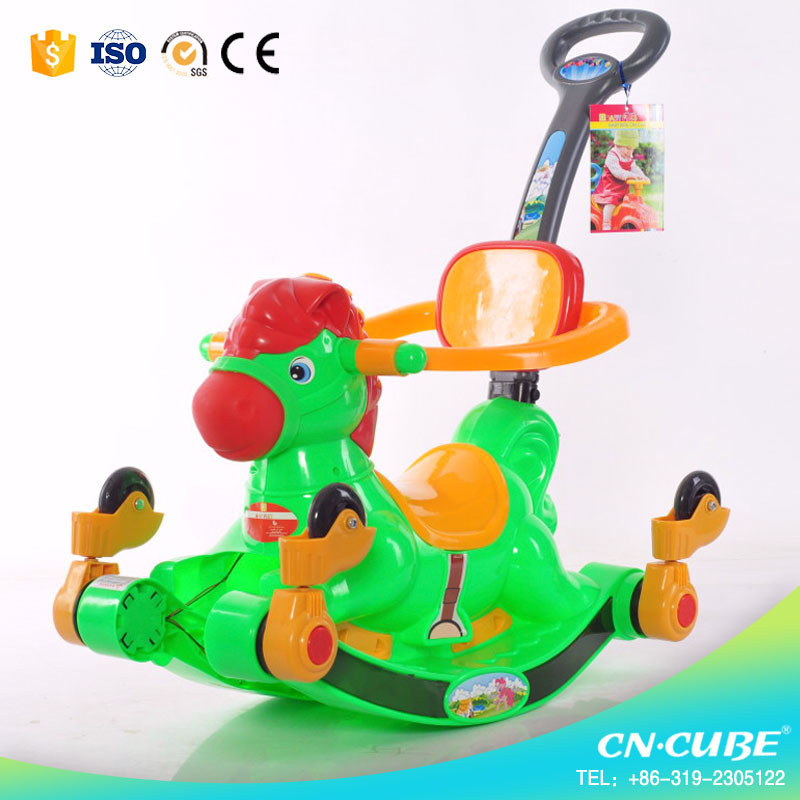 Eco-Friendly Plastic Rocking Horse Toy / Rocking Horse with Wheels