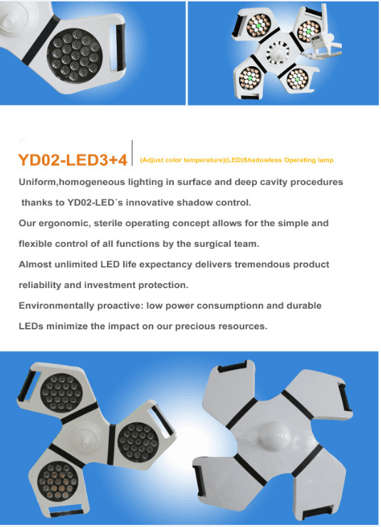 LED Operation Theatre Light for Operating Room (YD02-LED3+4)